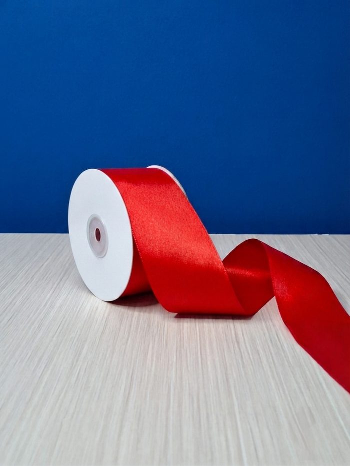Cinta Raso #12 Rojo 1079 Rollo 30mts