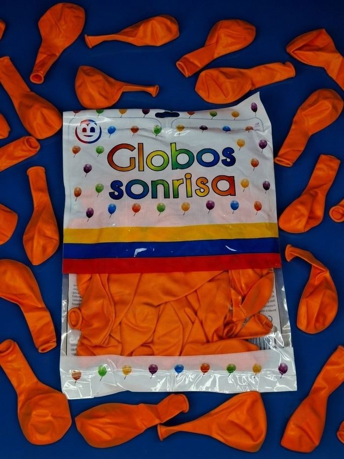 Paquete De Globos Sonrisa - Naranja