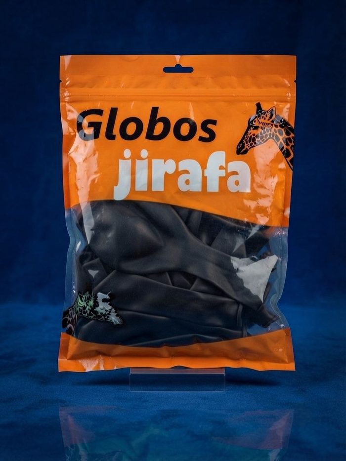 Paquete De Globos Jirafa - R36 Negro10pz