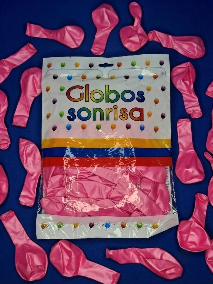 Paquete De Globos Sonrisa - Rosado Perlado