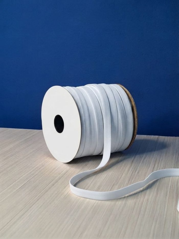 Elastica Trencilla Blanca X Rollo - 10mm (100metros)