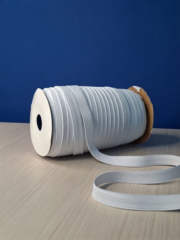 Elastica Macuto Blanca X Rollo - 15mm (50 Metros)