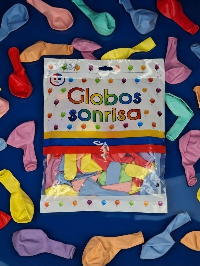 Paquete De Globos Sonrisa - Surtido Pastel