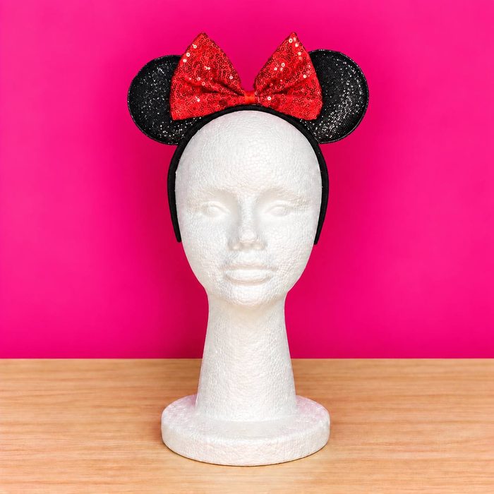 Cintillo Minnie C/Lazo Rojo