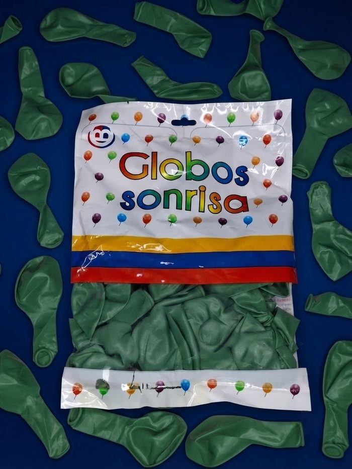 Paquete De Globos Sonrisa - Verde Aceituna (B)