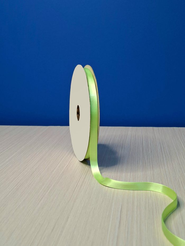 Cinta Raso #2 Verde Citrico 048 Rollo 46mts