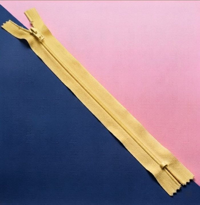 Cierre Plastico 40cm Amarillo