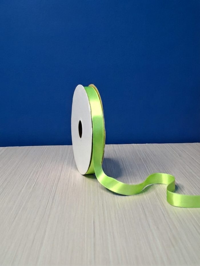 Cinta Raso #3 Verde Citrico 048 Rollo 46mts
