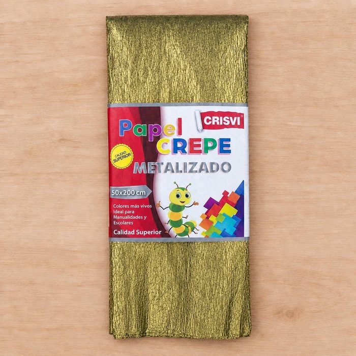 Papel Crepe Metalizado X Und