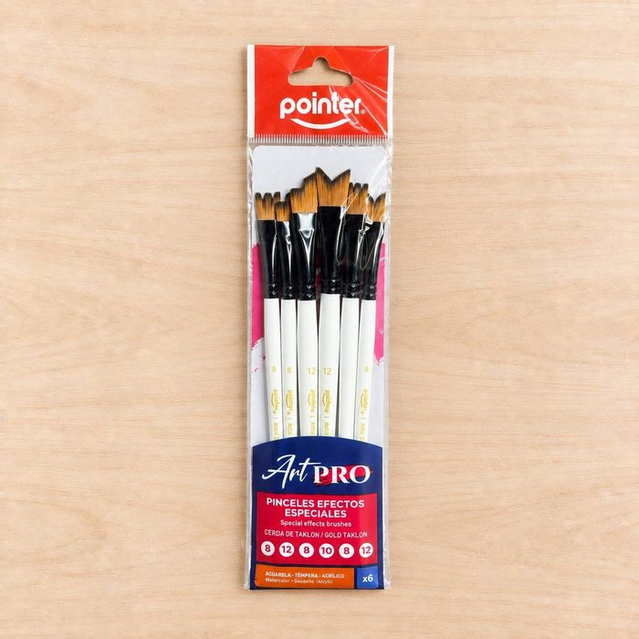Set De Pinceles Pointer Art Pro - Efectos Especiales Cerdas De Taklon