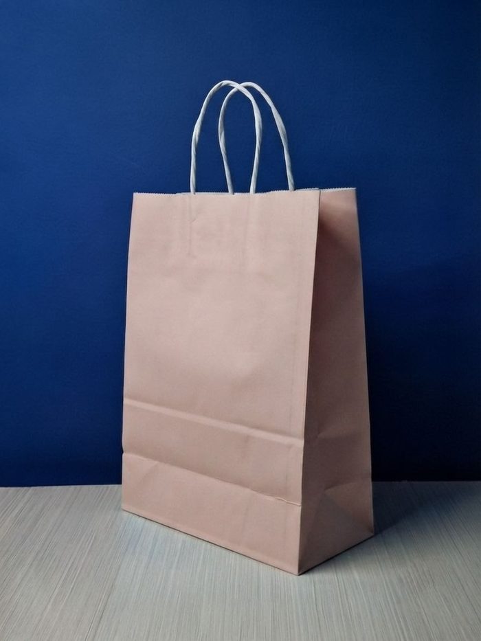 Bolsa Kraft Grande - Coral