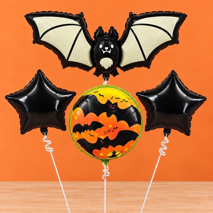 Blister de Globo - Murcielago Alas Blancas 5 pcs