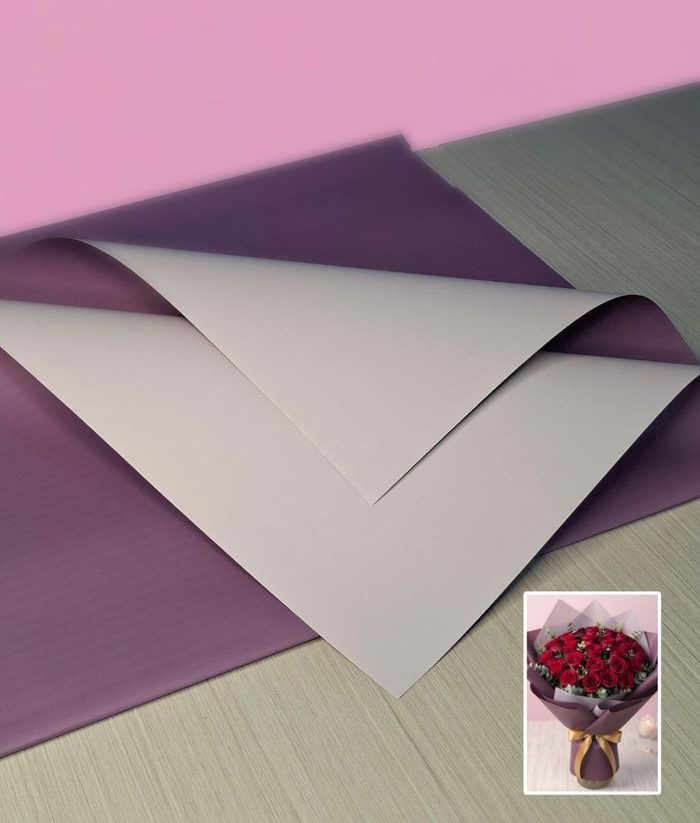 Papel Coreano Bitono Opaco Lila/Violeta