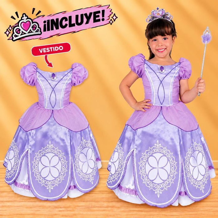 Disfraz Princesa Sofy - Talla 18-24