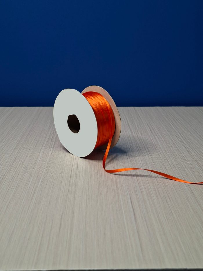 Cinta Raso #0 Mandarina 033 Rollo 92mts