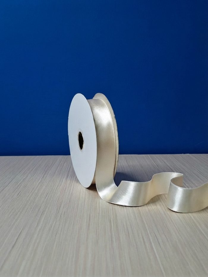 Cinta Raso #5 Crema 003 Rollo 23mts