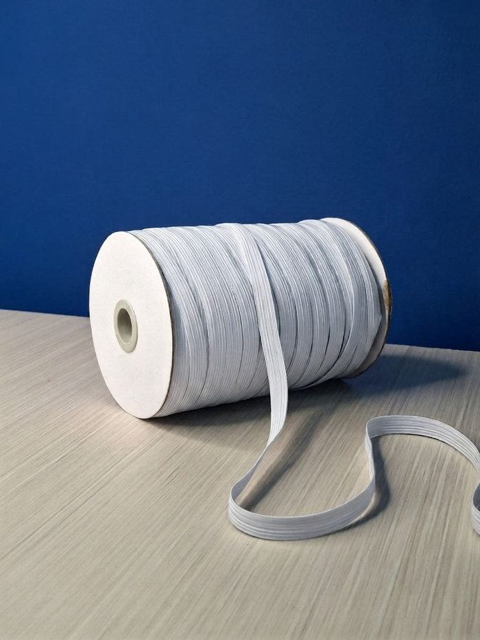 Elastica Rayon Blanca X Rollo - 10mm 100mts