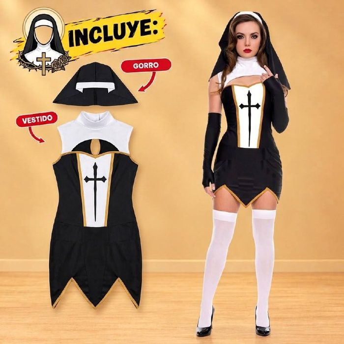 Disfraz Monja Sexy - Talla L