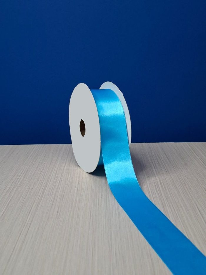 Cinta Raso #9 Azul Agua 1-2745971 Rollo 23mts