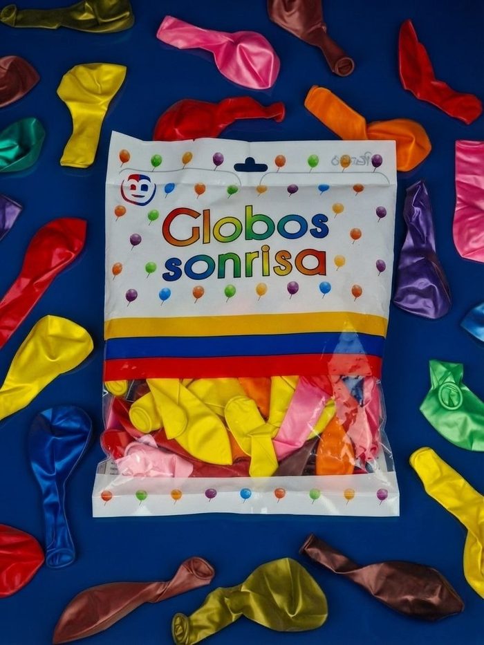 Paquete De Globos Sonrisa - Surtido Perlado