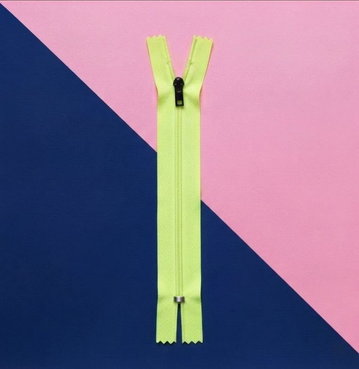Cierre Plastico 15cm Amarilla Fluorescente