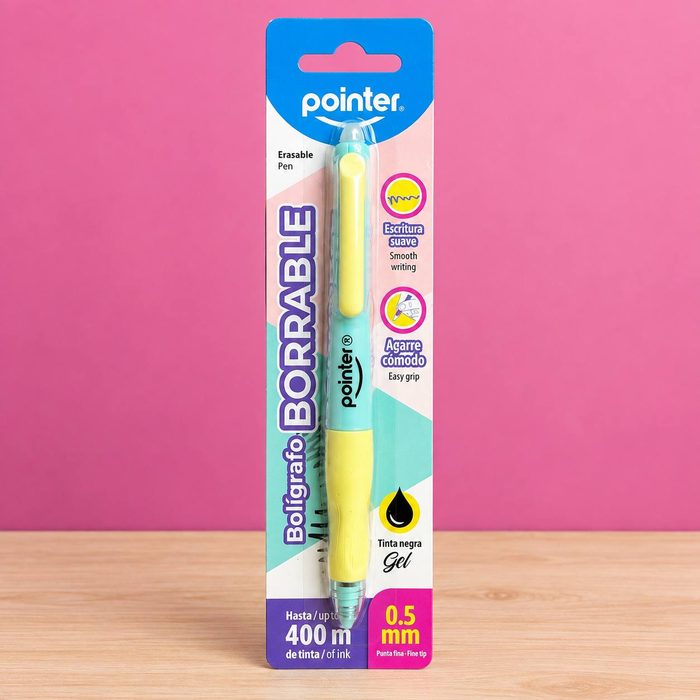 Bolografo Pointer Borrable Tinta Negra