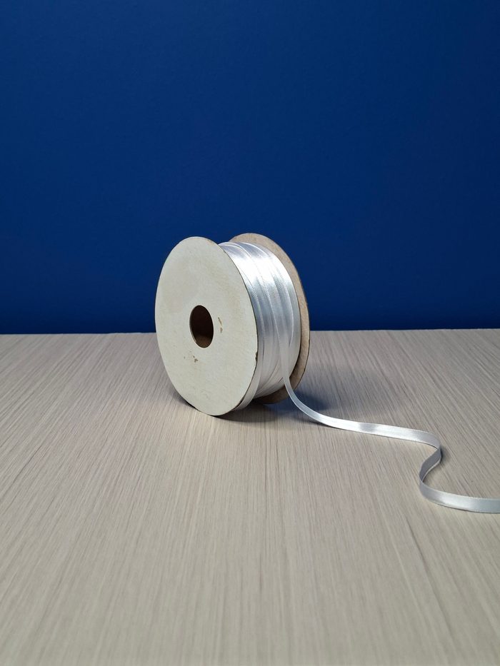 Cinta Raso #1 Blanco 001 Rollo 92mts