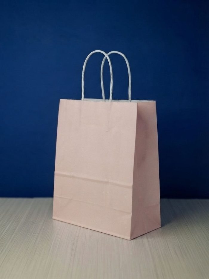 Bolsa Kraft Mediana - Coral