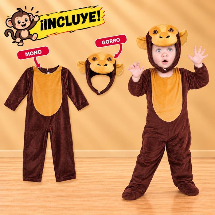 Disfraz Monito Talla - 3