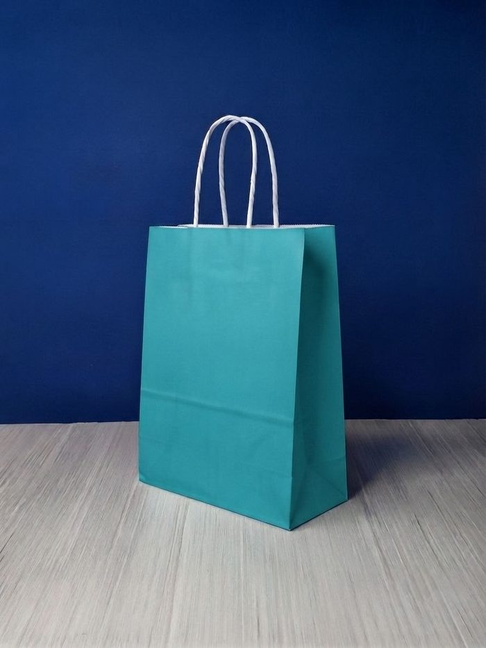 Bolsa Kraft Pequeña - Turqueza