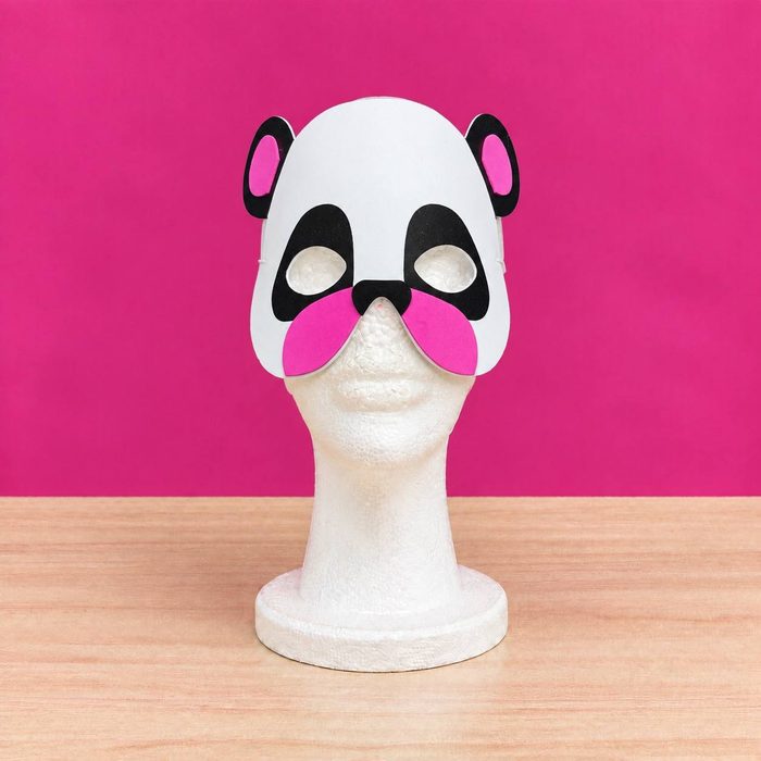 Mascara de Foami - Oso Panda