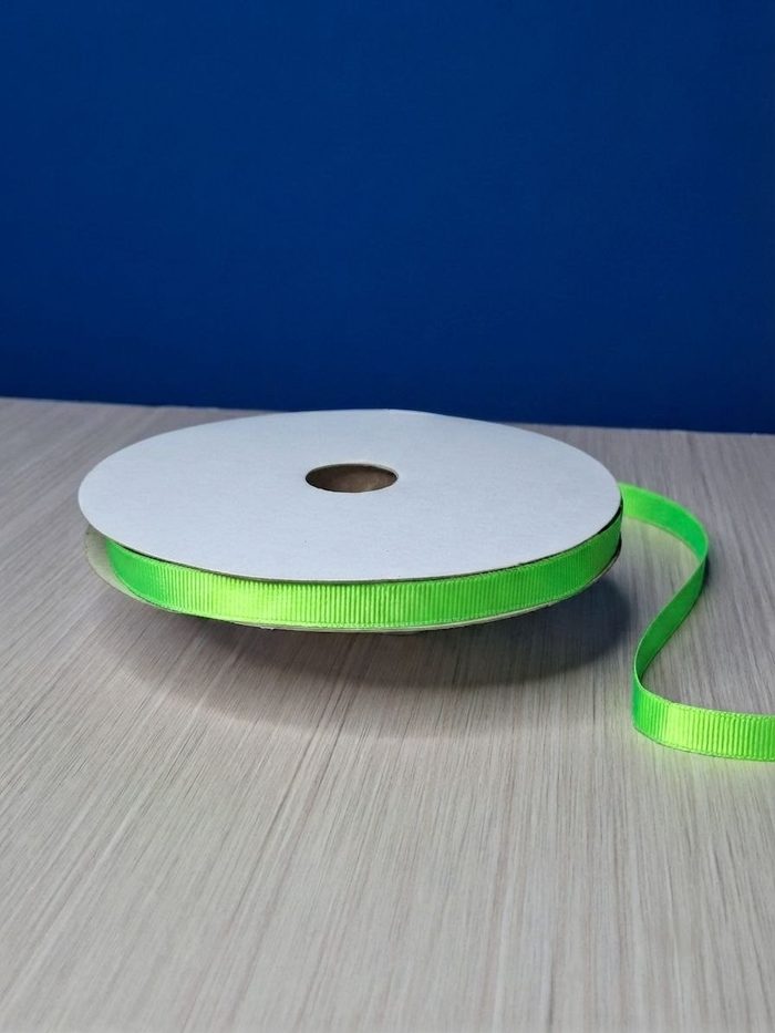 Cinta Gros #2 Verde Fluorescente 046 Rollo 46mts