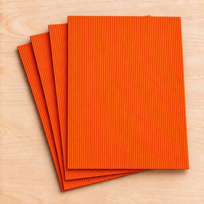 Foami Texturizado Naranja - Rayas