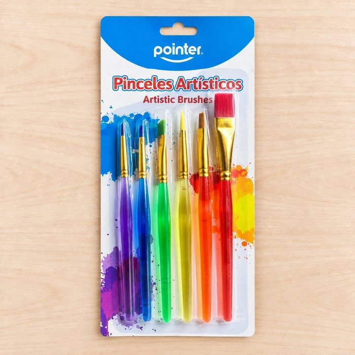 Set De Pinceles Artisticos 6 Pcs Pointer