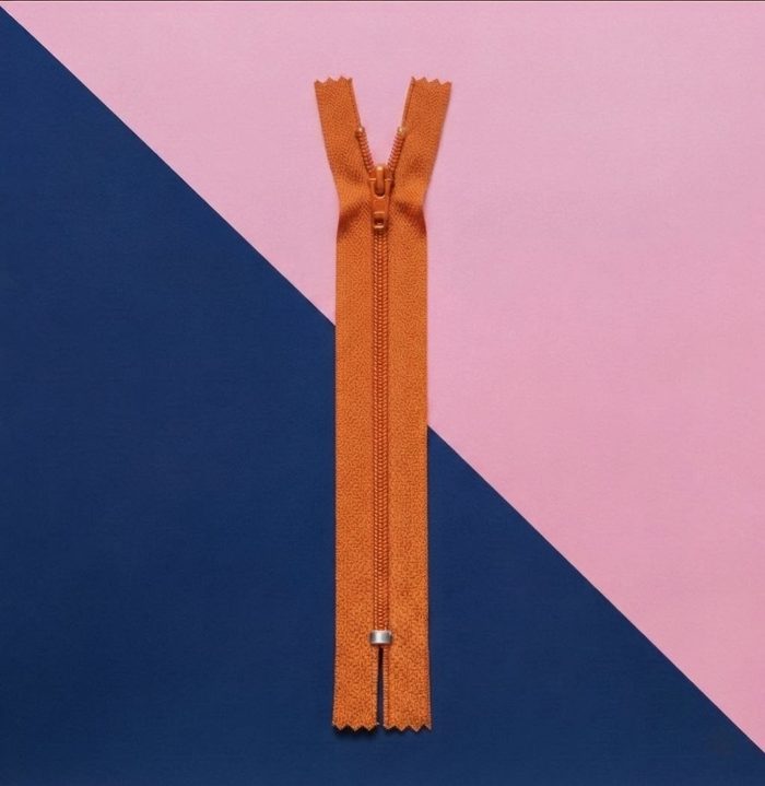 Cierre Plastico 20cm Mandarina