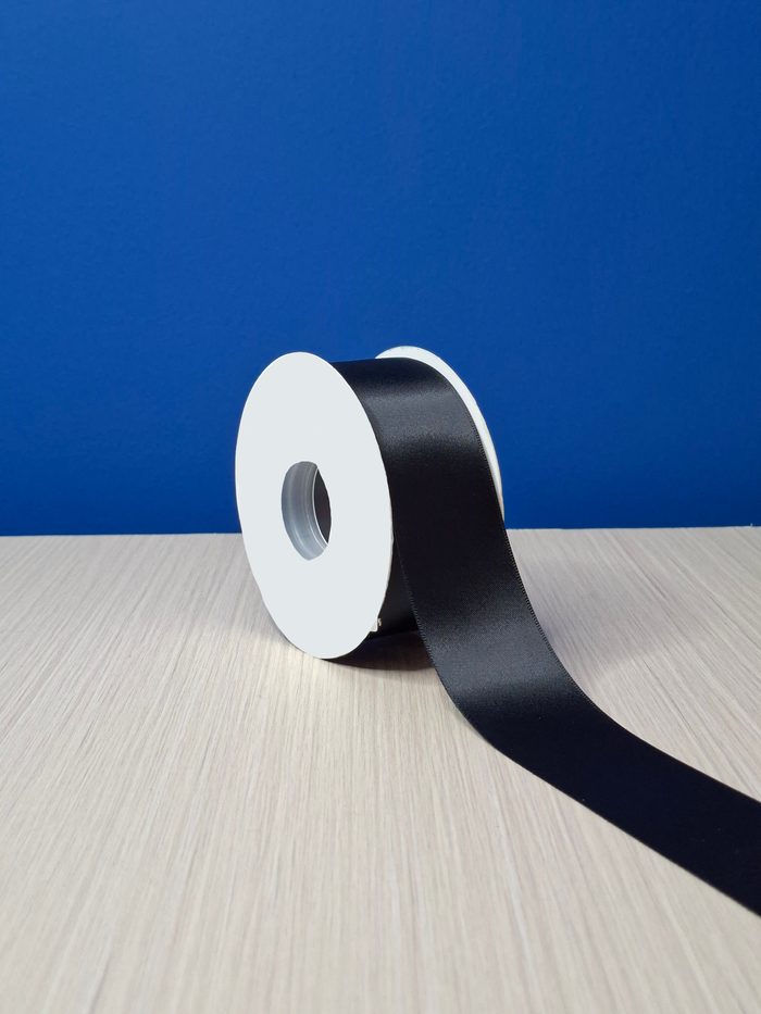 Cinta Raso Ls #9 - Negro 030 (23mts)