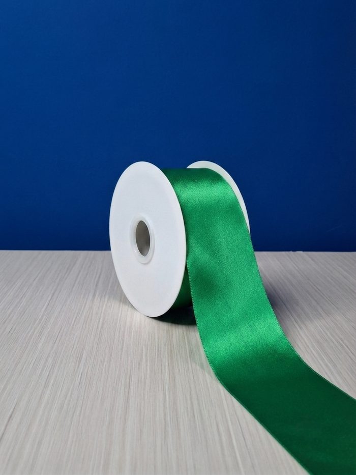 Cinta Raso #22 Verde Fluorescente 046 Rollo 23mts