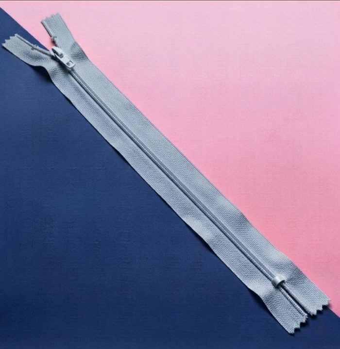 Cierre Plastico 40cm Celeste
