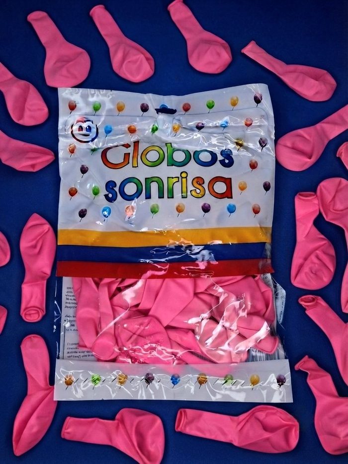 Paquete De Globos Sonrisa - Rosado Fuerte