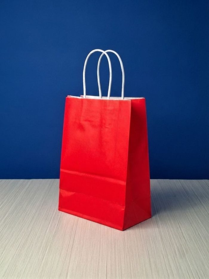 Bolsa Kraft Pequeña - Roja