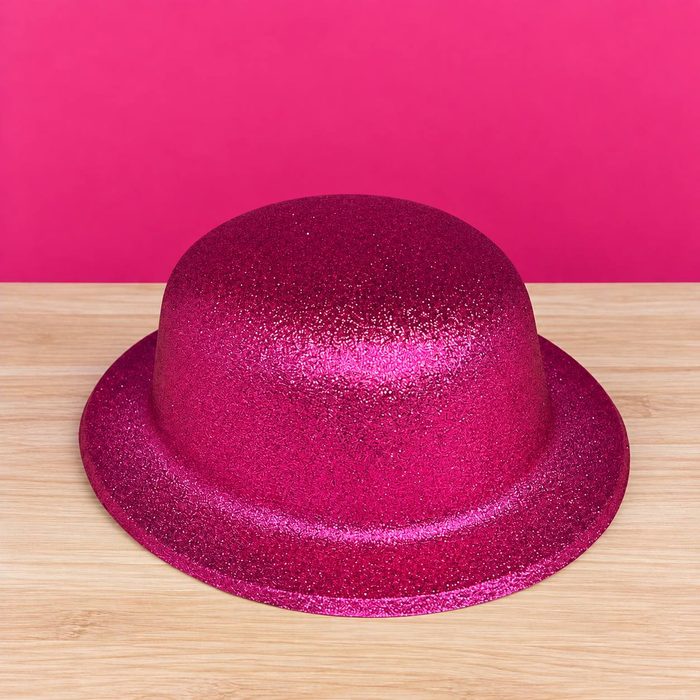 Sombrero Escarchado Mod:redondo Fucsia