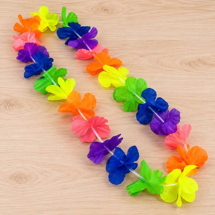 Collar Hawaiano Multicolor Neon