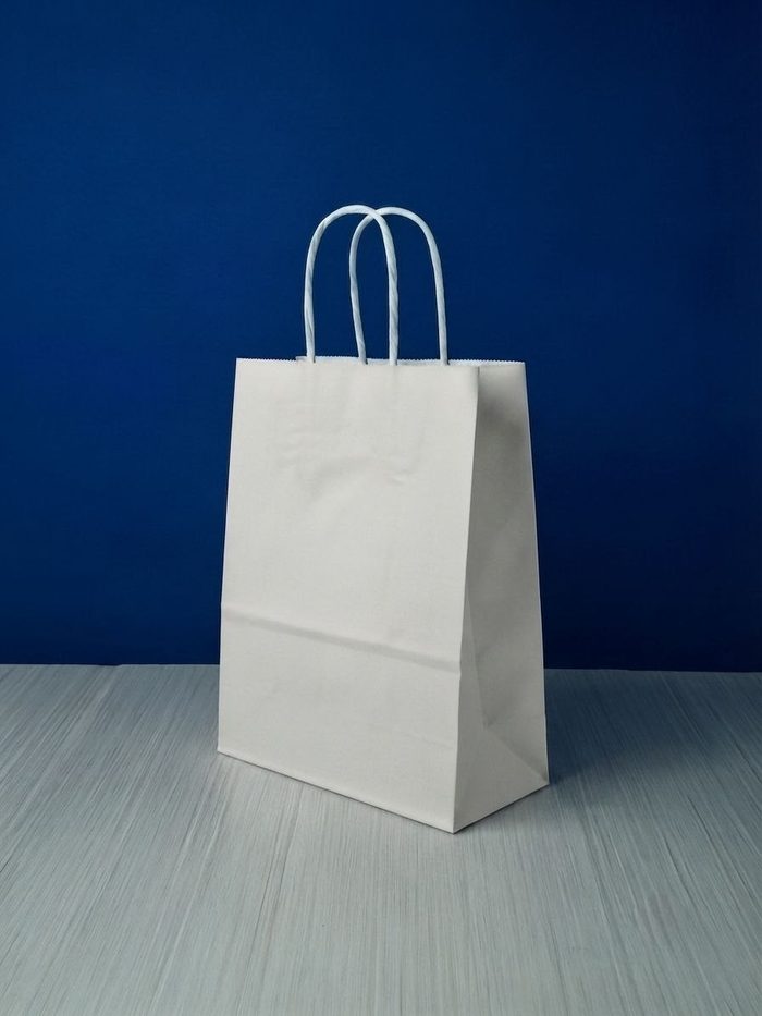 Bolsa Kraft Mediana - Blanco