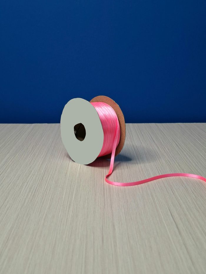 Cinta Raso #0 Rosa Fluorescente 069 Rollo 92mts