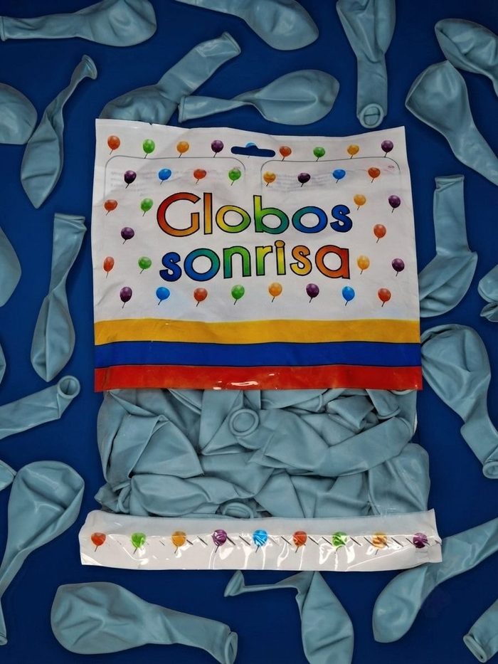 Paquete De Globos Sonrisa - Gris Oscuro