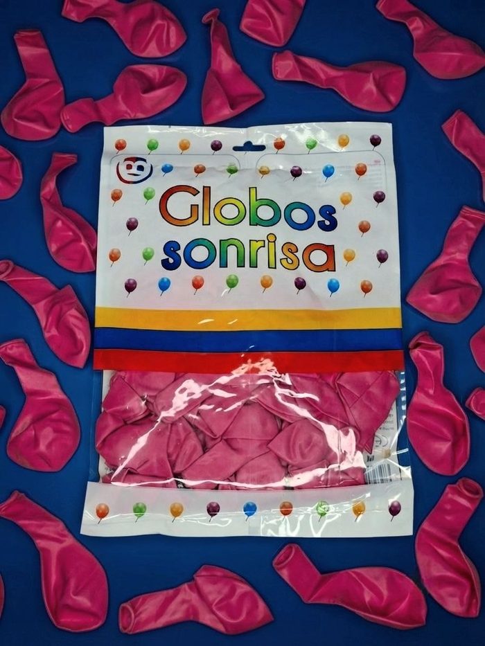 Paquete De Globos Sonrisa - Fucsia