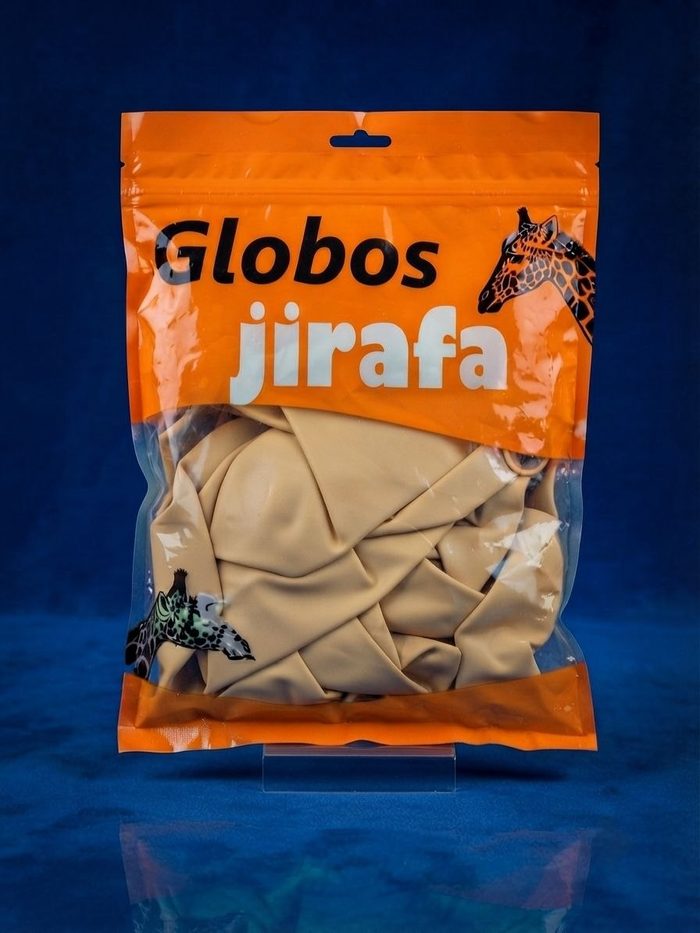 Paquete De Globos Jirafa - R36 Beige 10pz