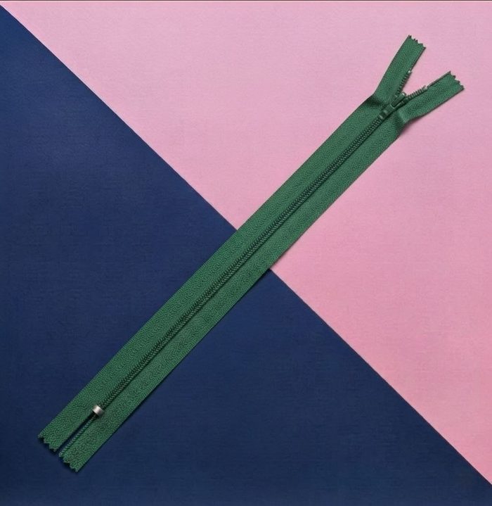 Cierre Plastico 50cm Verde Esmeralda