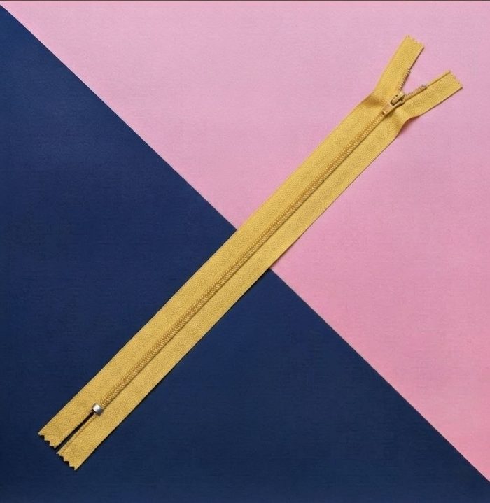 Cierre Plastico 50cm Amarillo