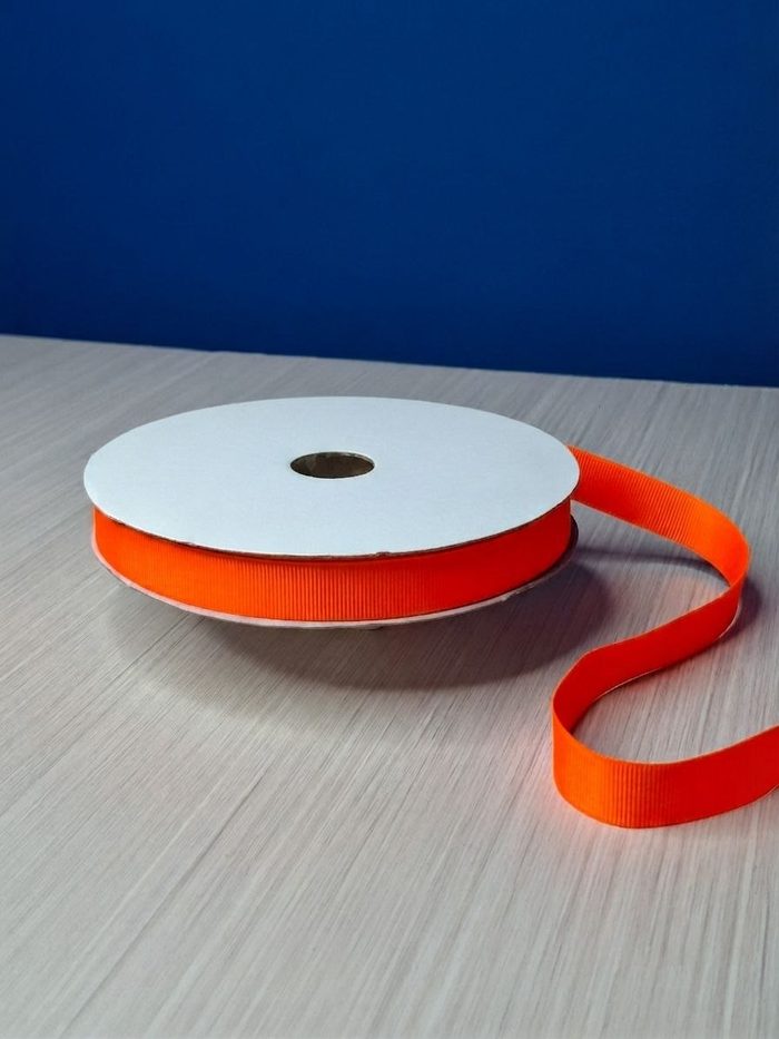 Cinta Gros #3 Naranja Fluorescente 034 Rollo 46mts